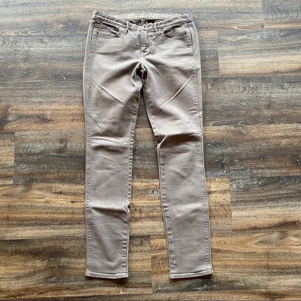 Madewell Taupe Low Rise Skinny Jeans Size 30
